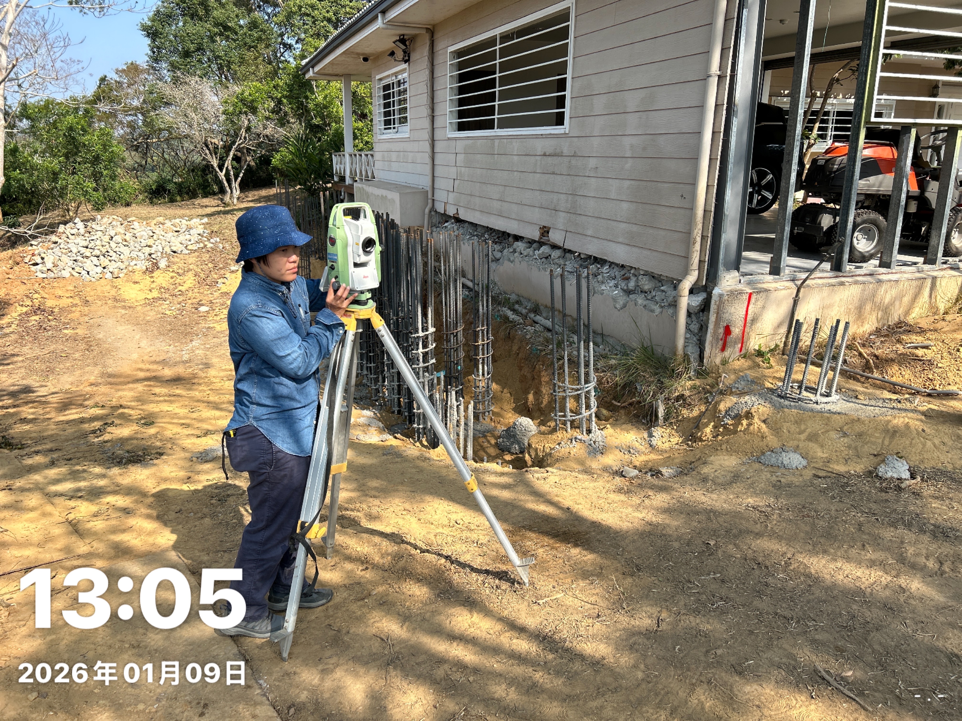 民宅基礎補強放樣作業