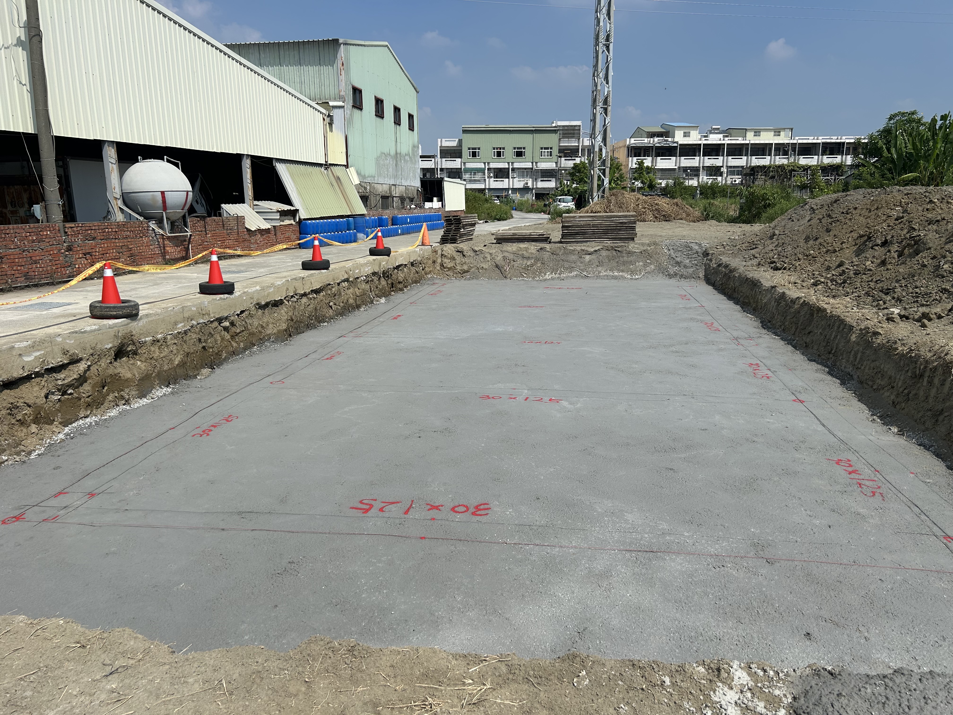 放樣工程施工現場