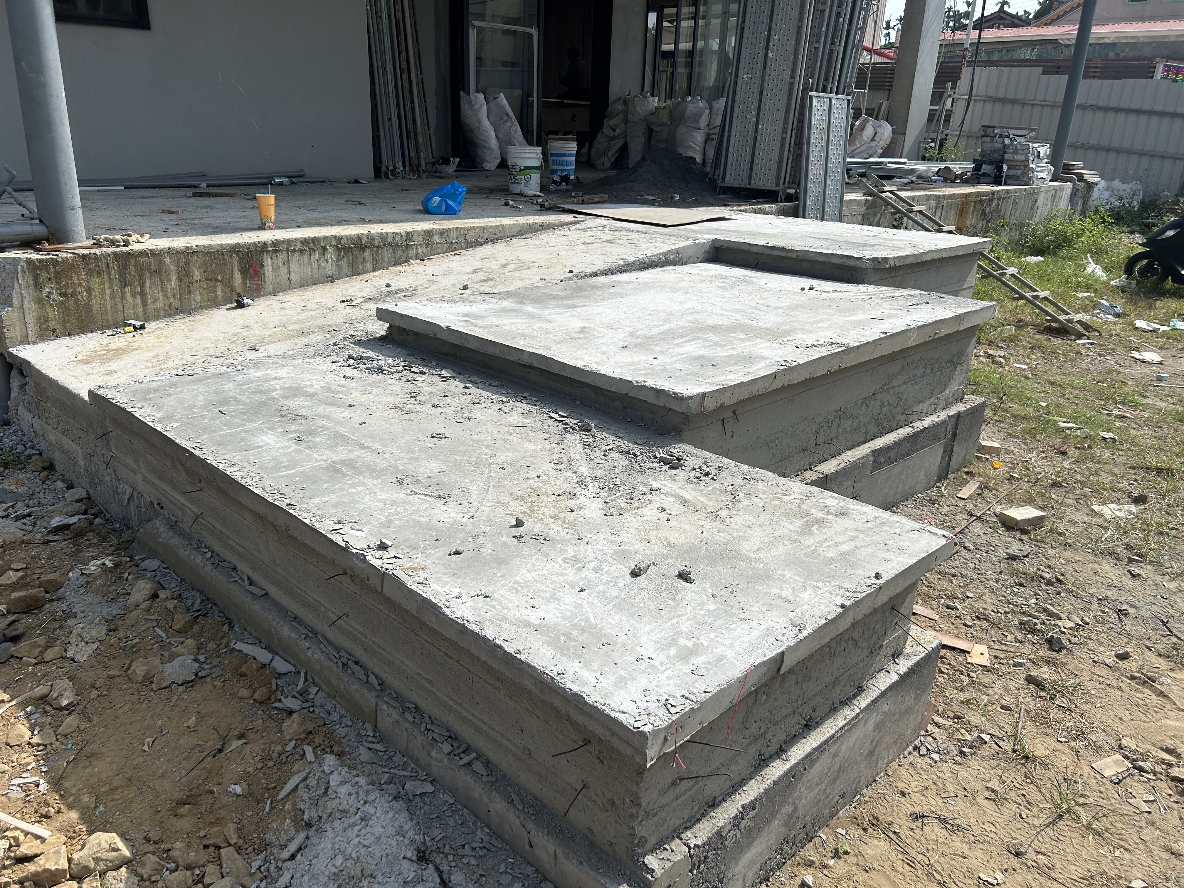 排水溝工程施工現場