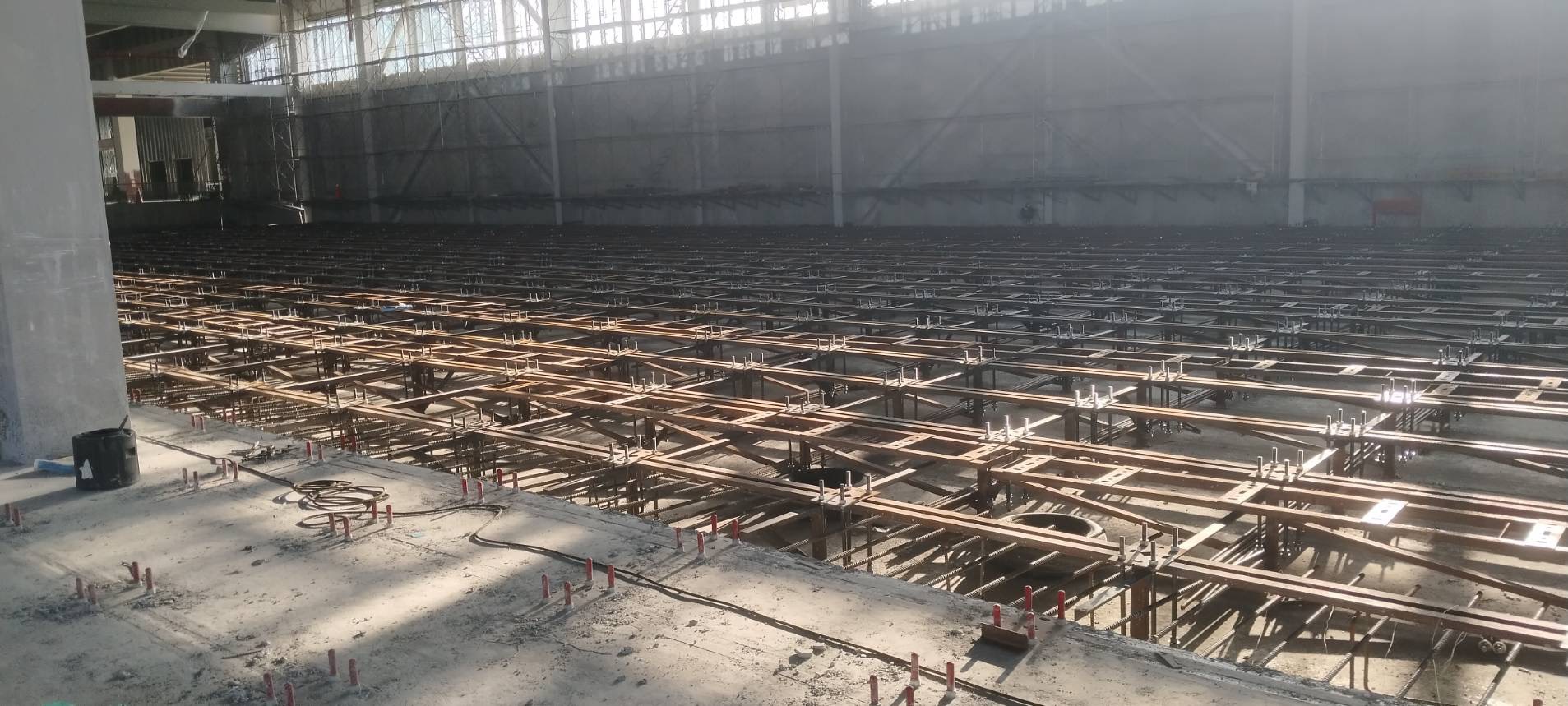 自動倉儲基礎架台施工